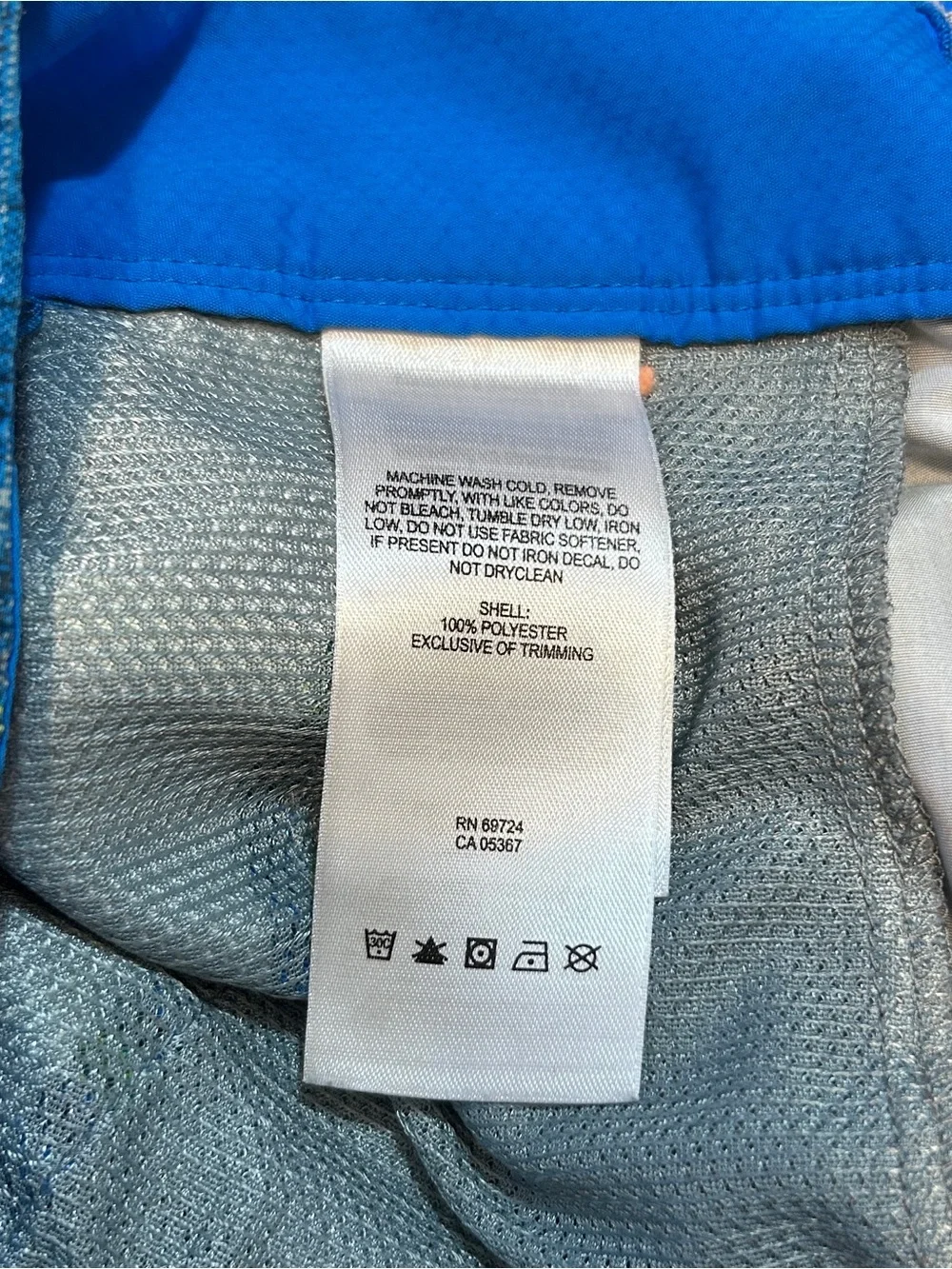 Columbia Blue Green Gray Plaid Omni Shade Sun Protection Hybrid Shorts